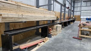 60ft long industrial miter saw bench razorgage digital stop ideal machine