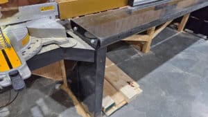all steel miter saw bench industrial manufacturing ideal machine