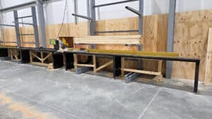 long industrial miter saw table ideal machine